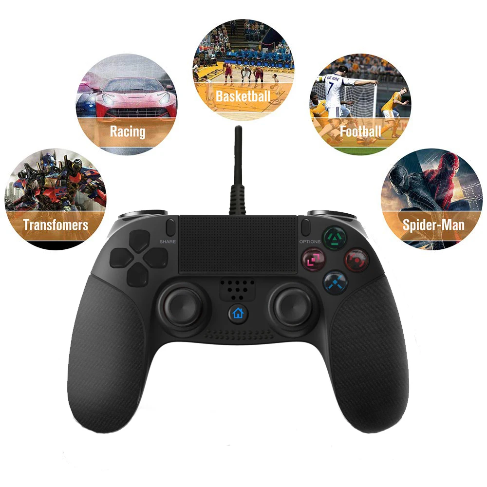 Проводной геймпад для Playstation 4 для PS3 контроллер для PS4 джойстик геймпады для PS4 консоли