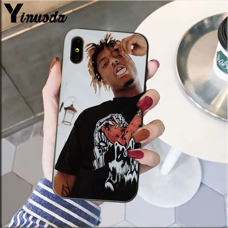 Мягкий силиконовый чехол Yinuoda Juice WRLD из ТПУ для телефона Apple iPhone 8 7 6 6S Plus X XS MAX 5 5S SE XR