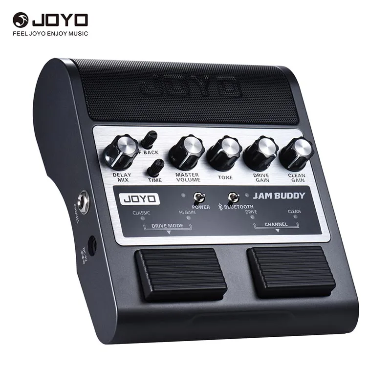 Черный JOYO jam Buddy гитарный усилитель перезаряжаемый Bluetooth 4,0 двухканальный 2*4 Вт педаль Стиль гитары ra усилитель с задержкой чистые эффекты - Цвет: Черный