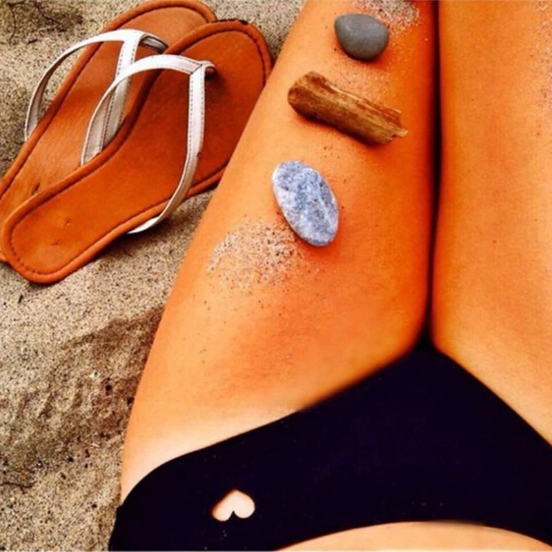 Женские бикини в форме сердца сексуальные бразильские стринги с низкой талией