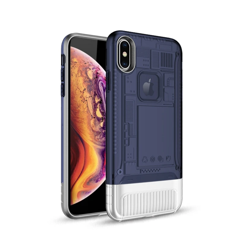 Для iphone xs max чехол прозрачный PC + TPU задняя крышка для X XS XR идеальный подходящий