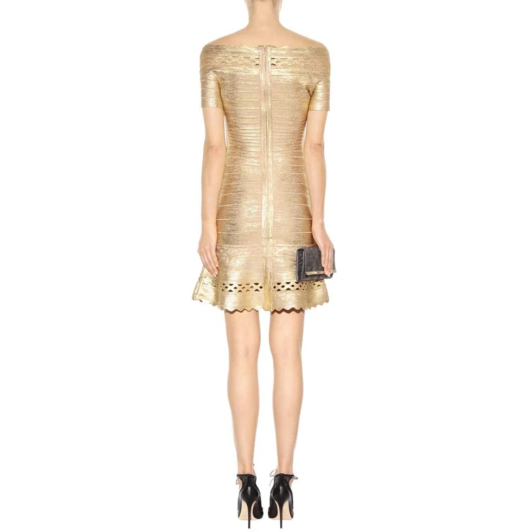 summer dress new arrival high quality women Slash neck bandage Above Knee Mini party Dress Wholesale B80 | Женская одежда