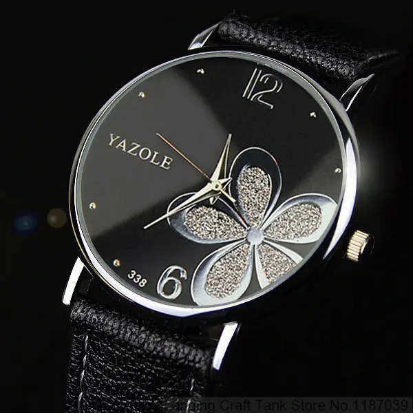 YAZOLE женские наручные часы 2019 Топ бренд известные кварцевые цветы Montre Femme Relogio