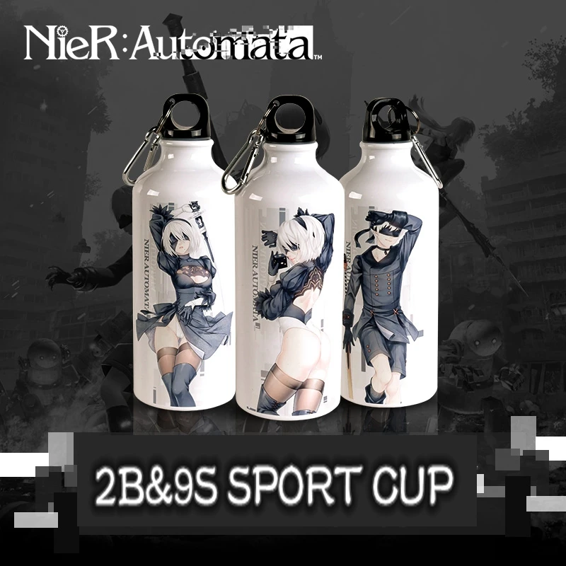 Аниме JK Game NieR:Automata YoRHa No.2 тип B 2B № 9 Тип S 9S Косплей спортивная чашка | Реквизит для костюмов -32961721083
