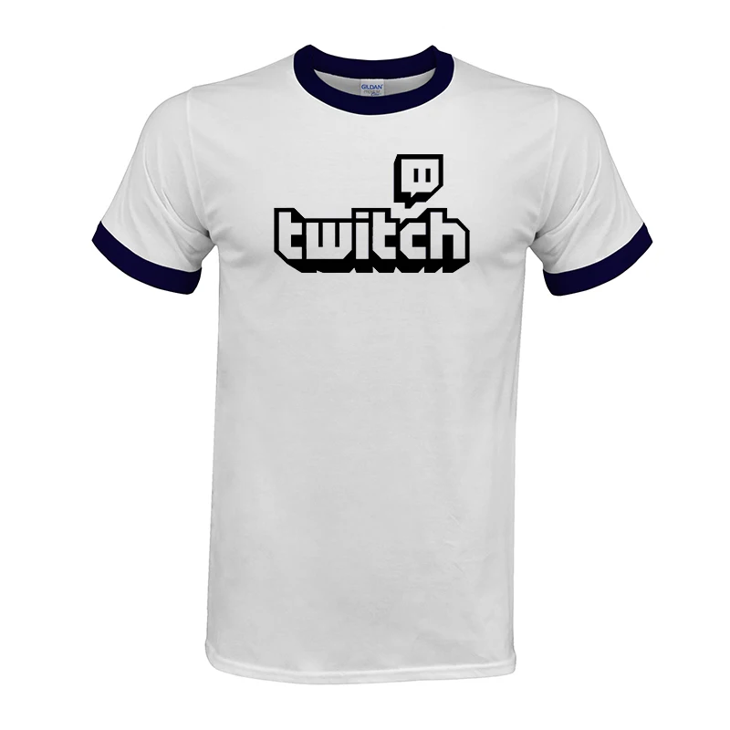 Футболка Twitch TV Фиолетовый Игровой Топ Мужская футболка геймер подарок на день