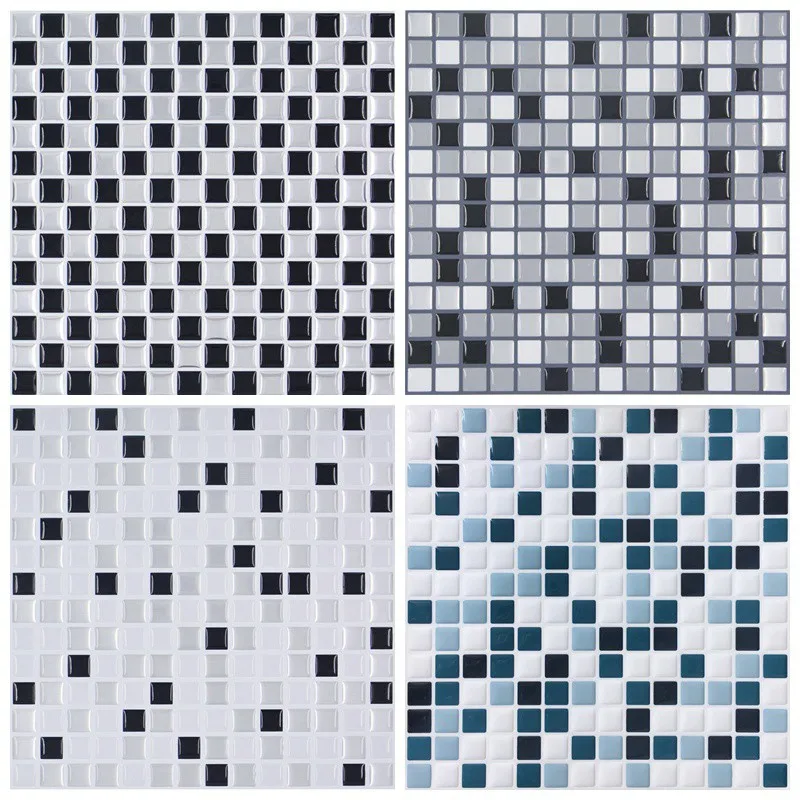 Новые 3D мозаичные настенные наклейки съемные самоклеящиеся современные