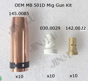 Фонарь для пистолета Binzel MB 401D 501D Mig, держатель насадки для распылителя газа с водяным охлаждением, 500A CO2 145,0085 030,0029 142,0022 JINSLU