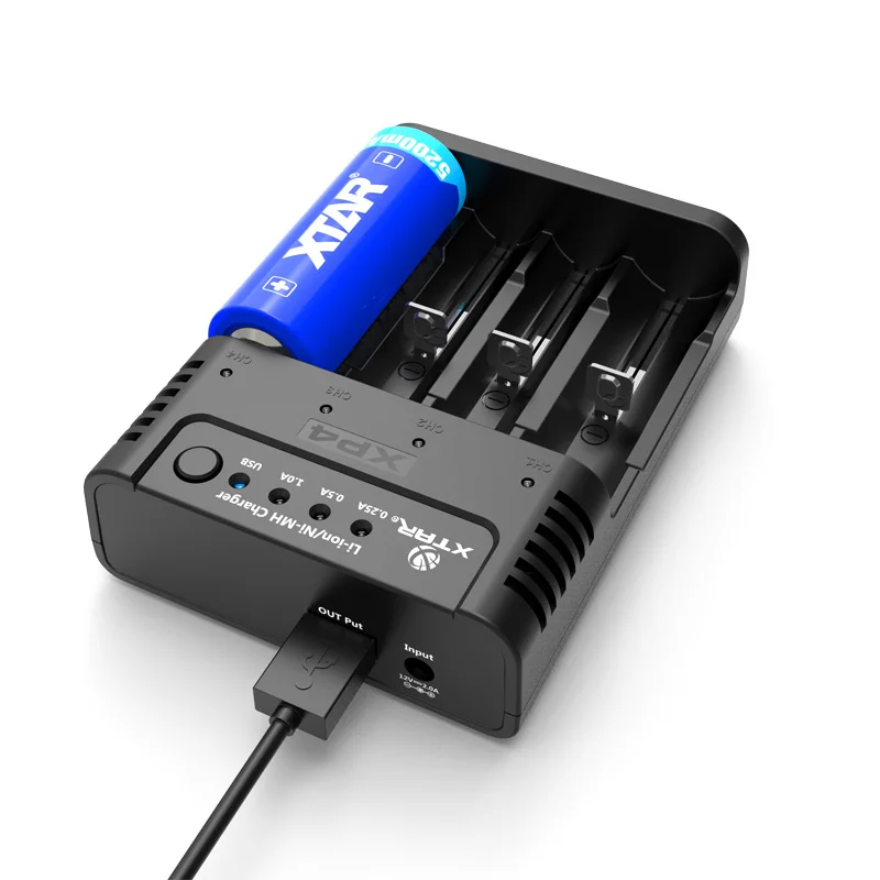 Оригинальный XTAR XP4 Батарея Зарядное устройство EU/US/AU/UK адаптер + Автомобильное для