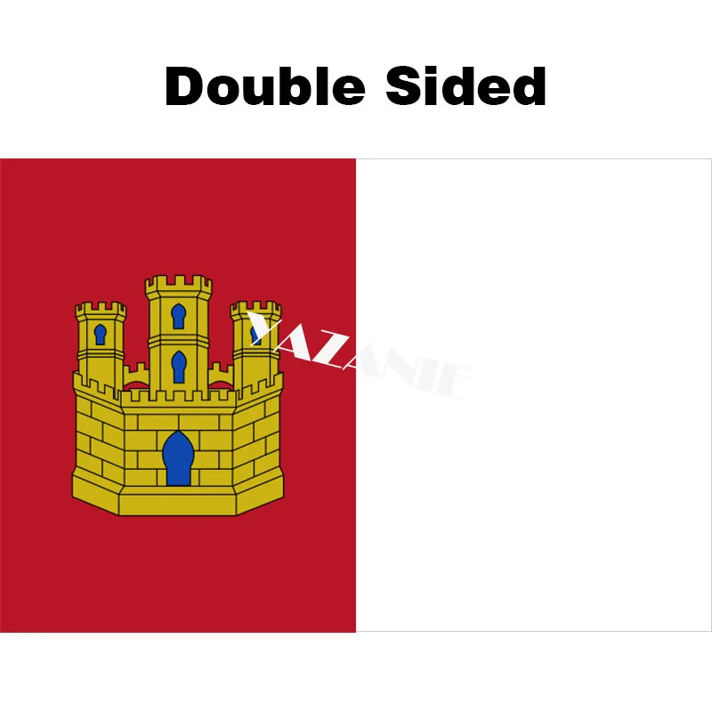 Double Sided YAZANIE двухсторонние испанские Андалусия Канарские острова Кастилия и Леон Мурсия Наварра Валенсия испанские флаги и баннеры - Цвет: Double Sided