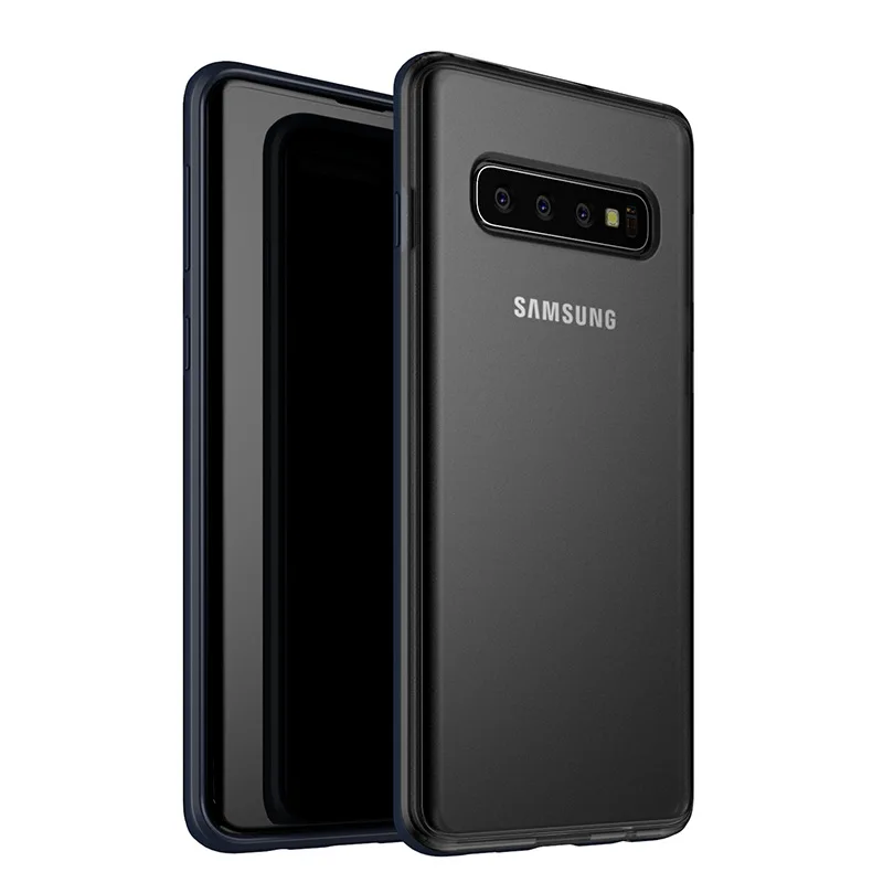 Blue S10 Чехол iPaky ультра тонкий противоударный чехол для samsung galaxy S10 PLUS силиконовая крышка для PC для galaxy s10e s 10 plus чехол для телефона s - Цвет: Blue
