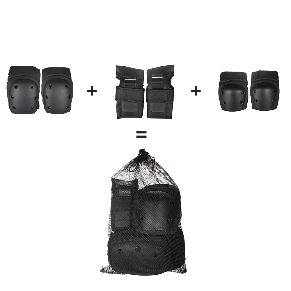 6 шт./компл. защита для роликов налокотники на запястье наколенники мотокросса