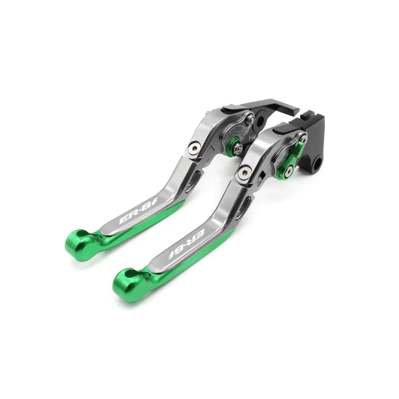 Лазерный Логотип (Versys) для kawasaki ER 6f ER6f 2006 07 08 09 2014 2015 2016 зеленые + титановые рычаги