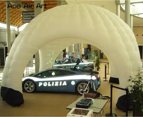 Гигантский 9 м белый Иглу Надувной Купол шатер без дверей, автомобильный навес, всплывающий паук/балки палатка с 4 Балки для шоу мероприятий