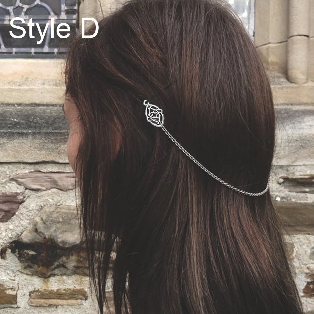style D 1 шт. Высокая спираль викингов амулеты бусины для волос косички для бороды шпилька бусины аксессуары и ювелирные изделия - Цвет: style D