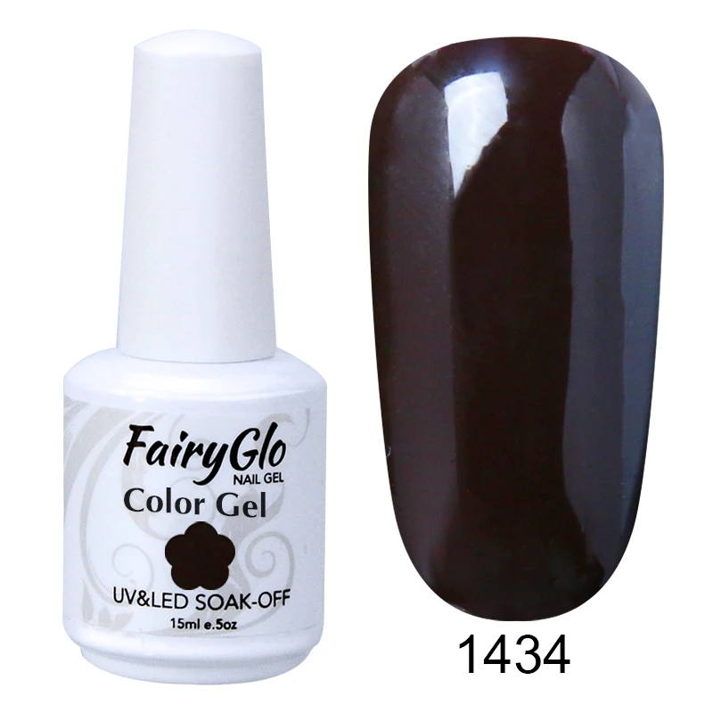 FairyGlo флуоресцентный неоновый УФ-гель для ногтей Дизайн ногтей гель лак замачиваемый Vernis полуперманентный лак для ногтей 15 мл - Цвет: 1434