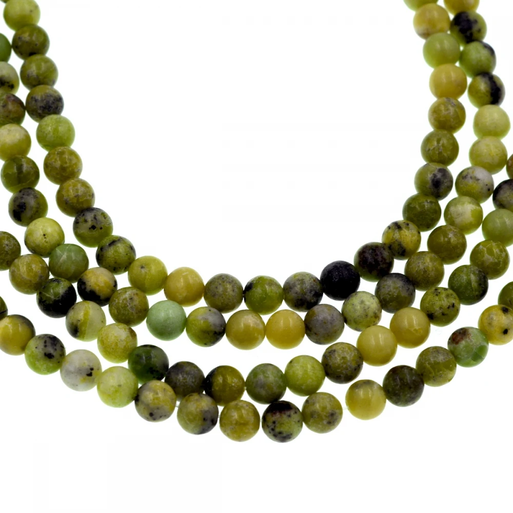 Натуральные Круглые Бусины Из черизопраза 6 мм для самостоятельного