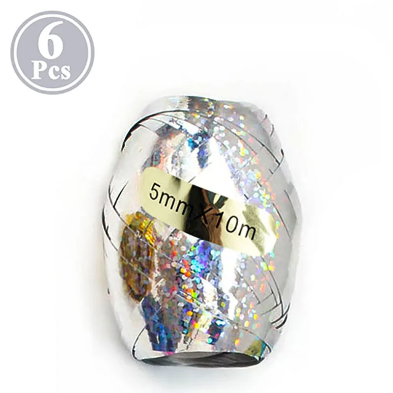 Silver Ribbon 10 шт смешанный воздушный шар "Конфетти" украшения для дня рождения для детей и взрослых пол раскрывает Babyshower Свадебные выпускные принадлежности - Цвет: Silver Ribbon