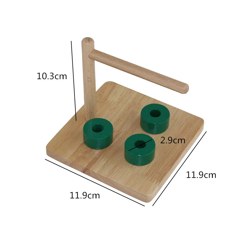 Детские игрушки Монтессори деревянные цилиндрические с циферблатом Обучающие