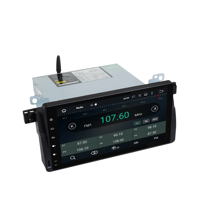 Android 9 0 четырехъядерный автомобильный Радио плеер стерео система для BMW/E46/M3