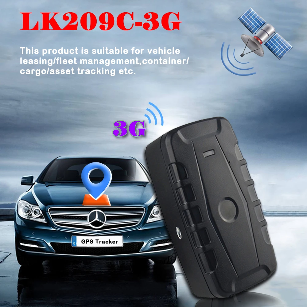 Отслеживание в реальном времени 3G WCDMA GPS трекер LK209C 20000 мАч батарея режиме
