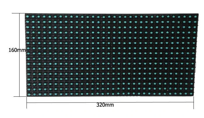 TEEHO синий P10 32x16 пикселей одноцветный светодиодный дисплей модуль p10 led |