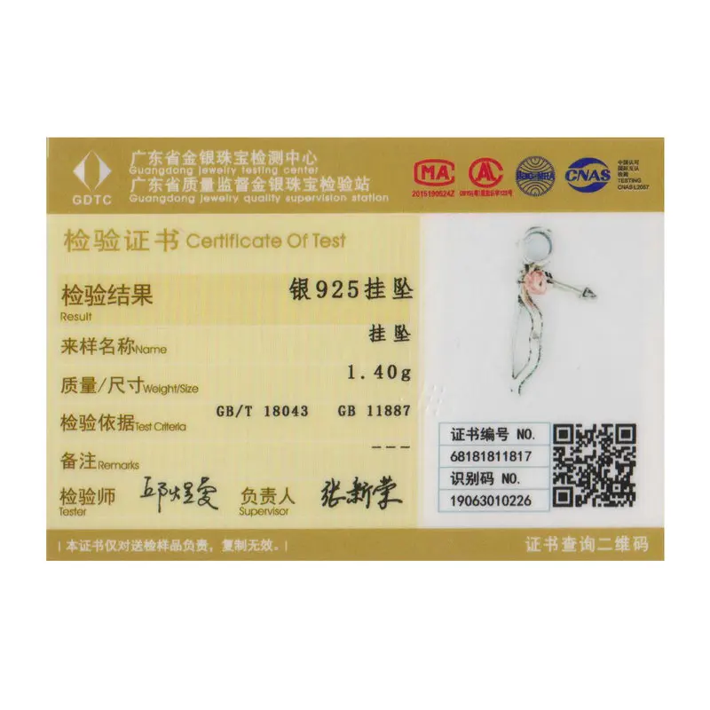 Женский классический браслет WOSTU ювелирное изделие из стерлингового серебра 925