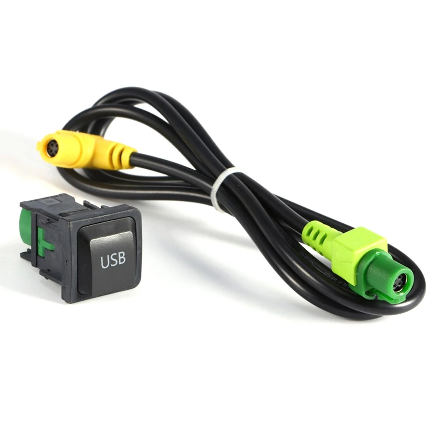 Автомобильное аудио видео RCD510 RNS315 aux USB кабель адаптер переключатель чехол для VW golf 6 Passat B6 B7 CC Touran POLO