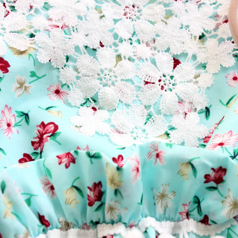 Новинка 2016 года летний детский комбинезон с цветочным рисунком кружевные