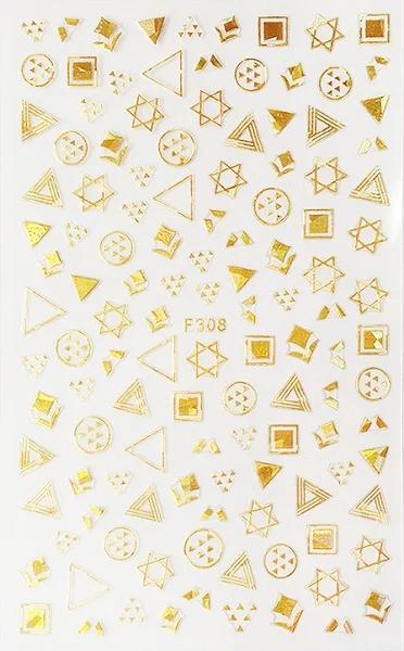 F серия F-572-573 письмо русский стикеры 3D на ногти nail Art Наклейка шаблон diy ногтей инструмент украшения