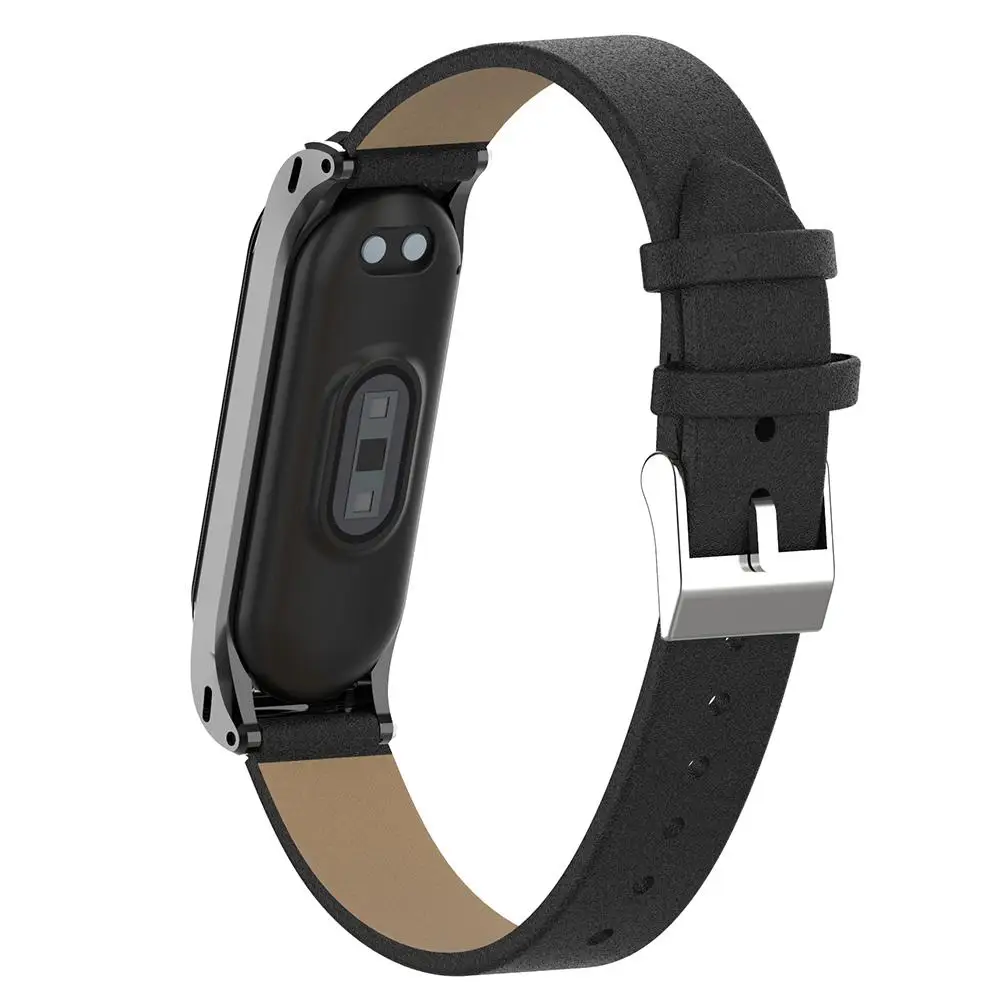 PU кожаный изящный ремешок для часов Замена Srtap браслет Xiaomi mi Band 3/mi 4 Smart аксессуары