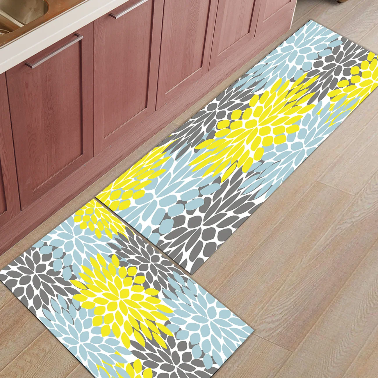 2 шт./компл. Красивые Георгины мульти цветочный Придверный коврик для входной