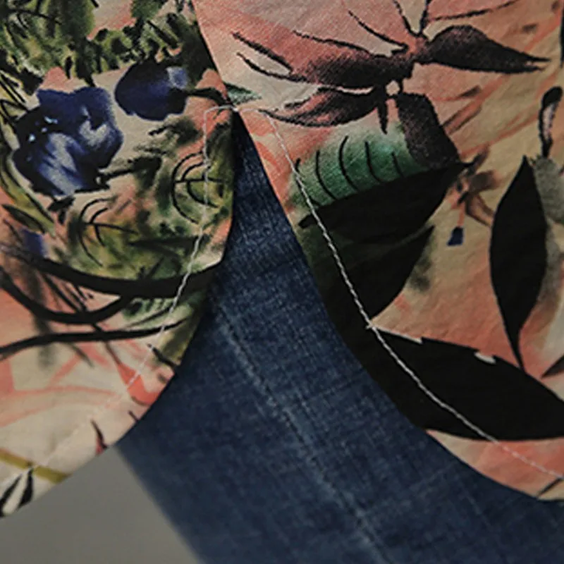 Женские топы больших размеров Модные Винтажные блузки с цветочным принтом