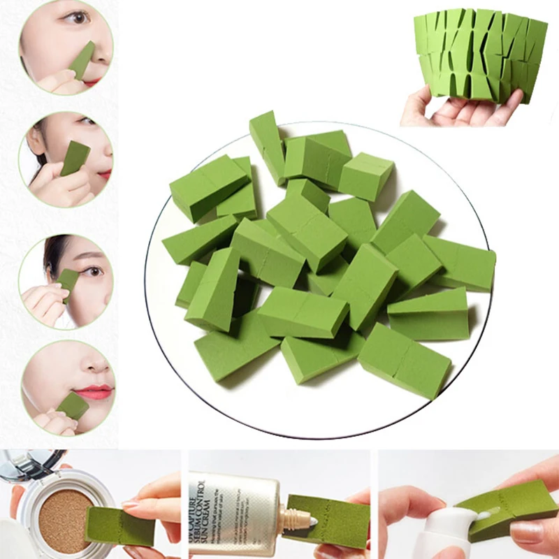 

24pcs Makeup Puff Cosmetic Foundation Triangle Sponge Face Cosmetic Sponge Tools 4colors