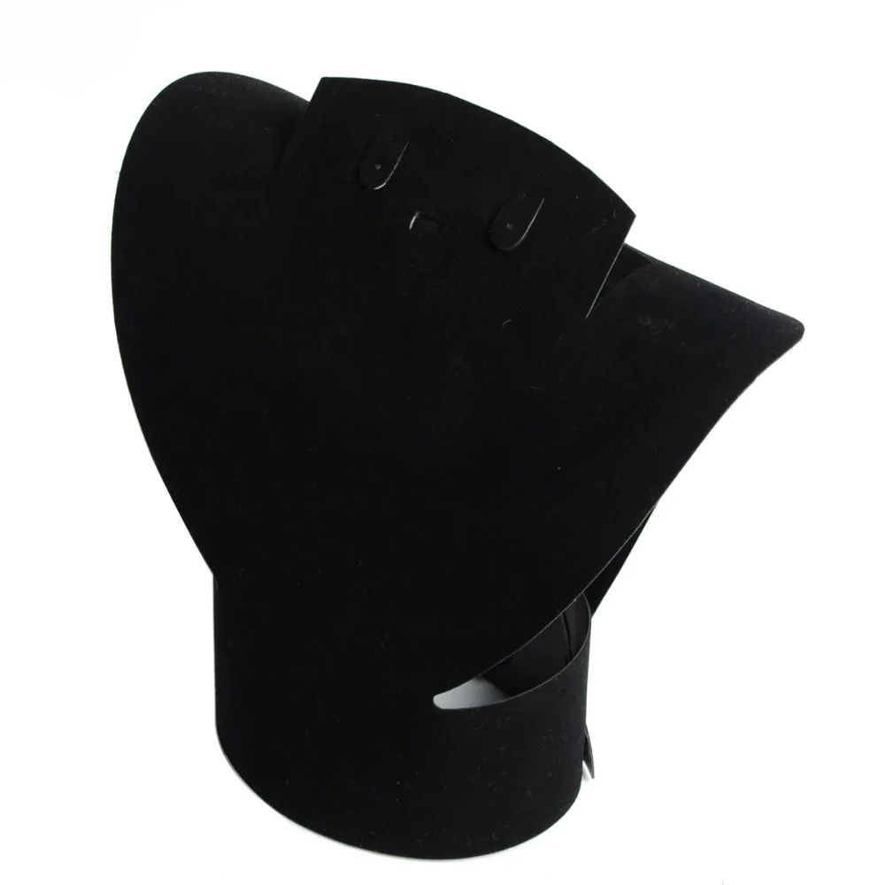 5 шт. 21 см складные черные бархатные Пластиковые Ювелирные изделия Чокер Ожерелье