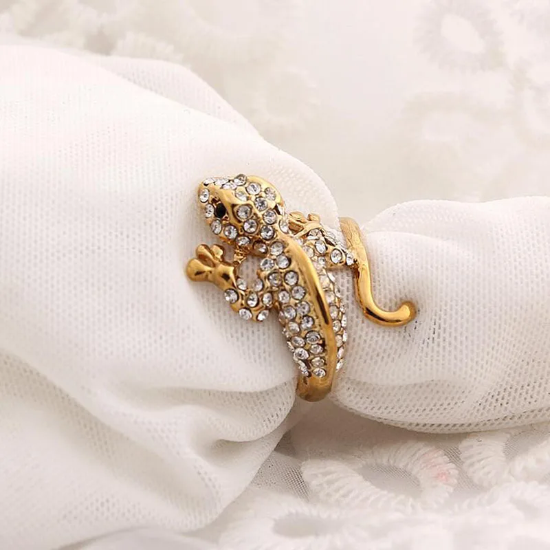 Кольца для вечеринки в виде ящерицы с кристаллами ААА + 6 5 #|fashion rings for women|rings womenring |
