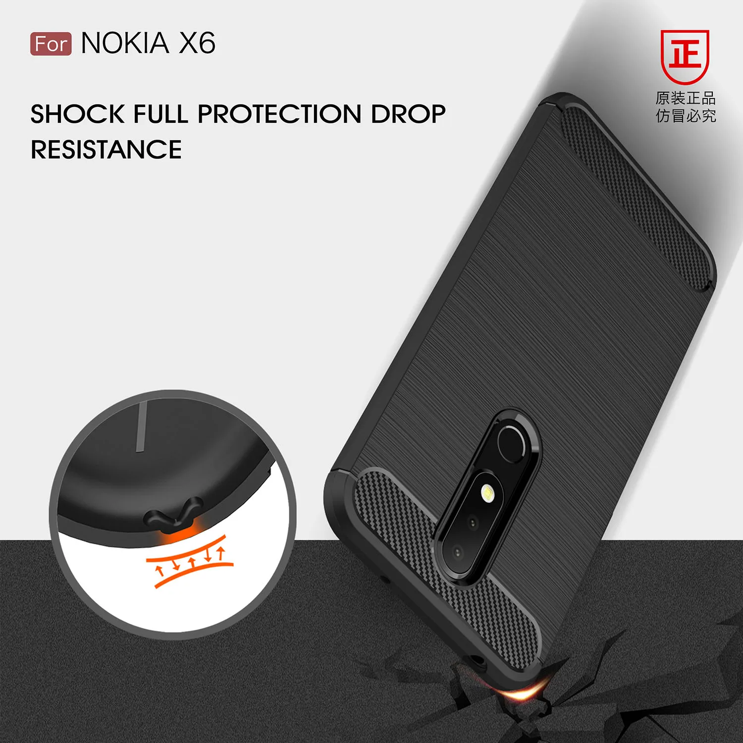 Чехол для Nokia 6 1 2018 силиконовый чехол из ТПУ Ультратонкий Мягкий матовый телефона