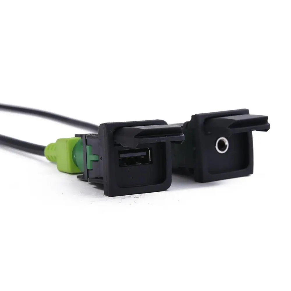 Адаптер гнездового соединителя 1K0959623D AUX и USB переключатель + кабель для Golf J etta MK5