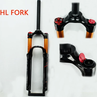 27.5HL gloss black Велосипедная воздушная вилка 26 27,5 29 ER MTB, подвесная вилка для горного велосипеда, амортизация воздуха, амортизирующая линия, блокировка для более чем SR SUNTOUR EPIXON - Цвет: 27.5HL gloss black