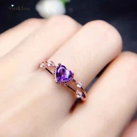 visisap purple heart zircon rose gold color rings for women simple elegant charming party gifts ring jewelry dropshipping b2569