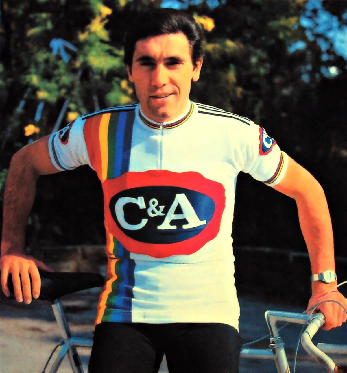 Плакат для езды на велосипеде фото 1970 Eddy Merckx Leicester классические картины холсте