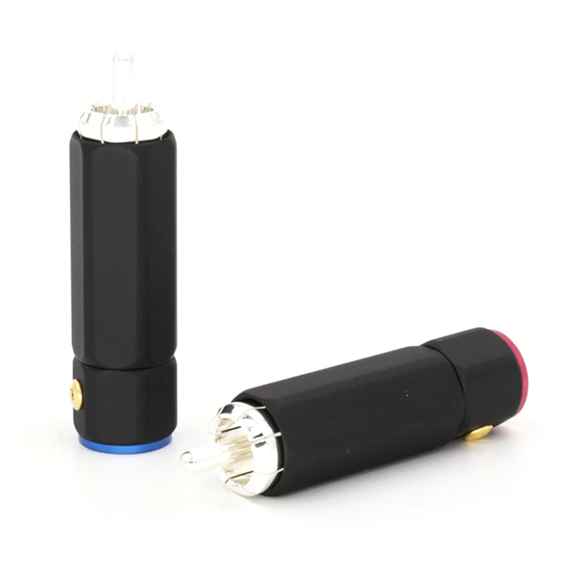 4 шт. Hifi аудио посеребренный межблочный Rca кабель удлинитель RCA вилки разъем