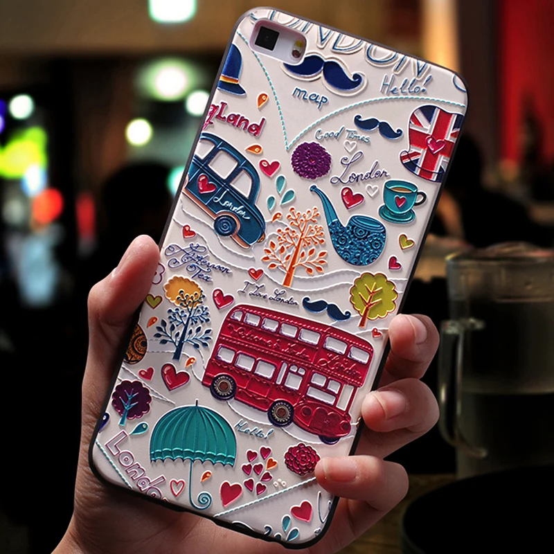 YonLinTan роскошный чехол для HuaWei p8 lite 2015 p8lite 2016 на заднюю панель телефона 3D 360