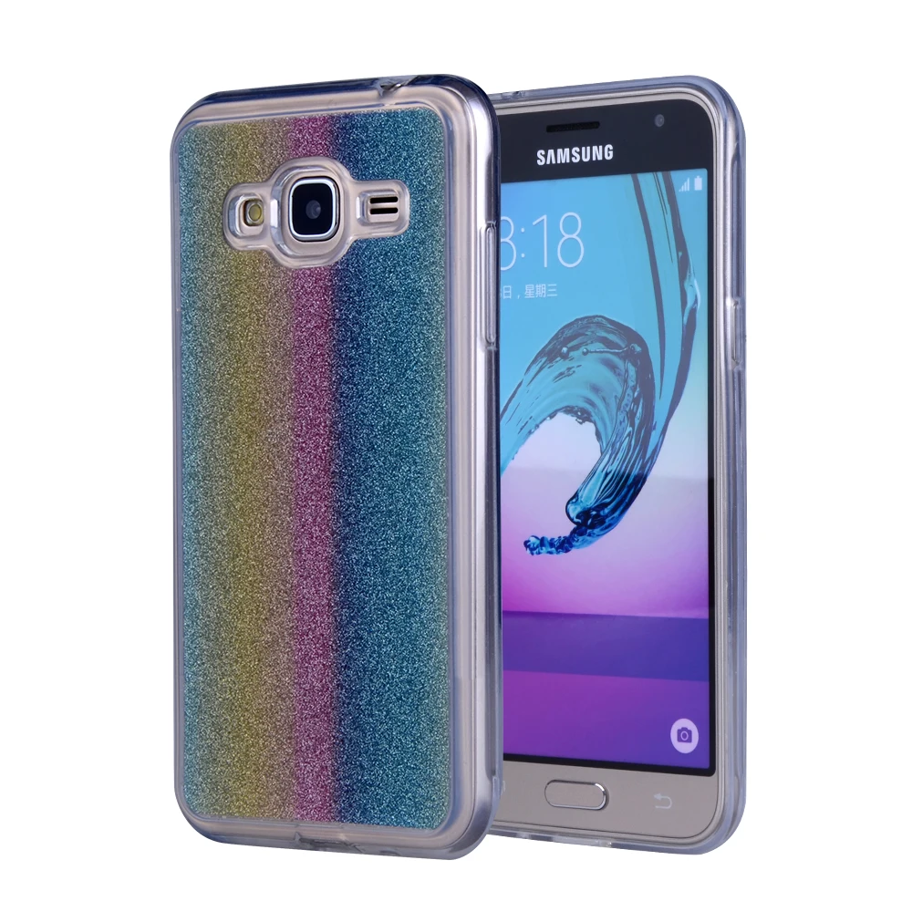 Shiny Sequin Silicone Glitter Cases For Samsung Galaxy J1/J5/J7 2016 J120F J510F J710X Soft TPU Covers Colorful Foil Phone Bags |