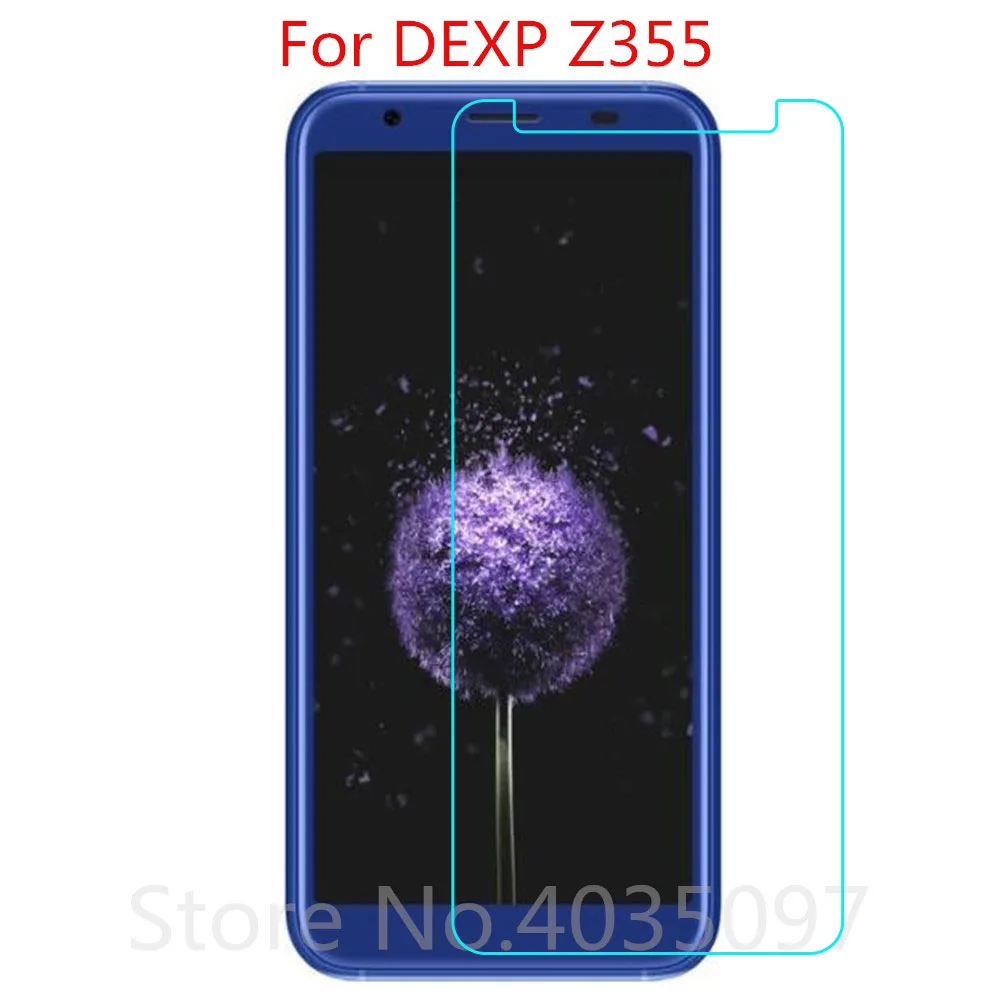 2.5D 9H закаленное стекло для DEXP Z355 на телефон защитная пленка стекло|Защитные