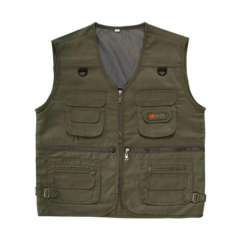 Жилет Мужчины Верхняя одежда военный камуфляж жилет Мульти-карман короткий