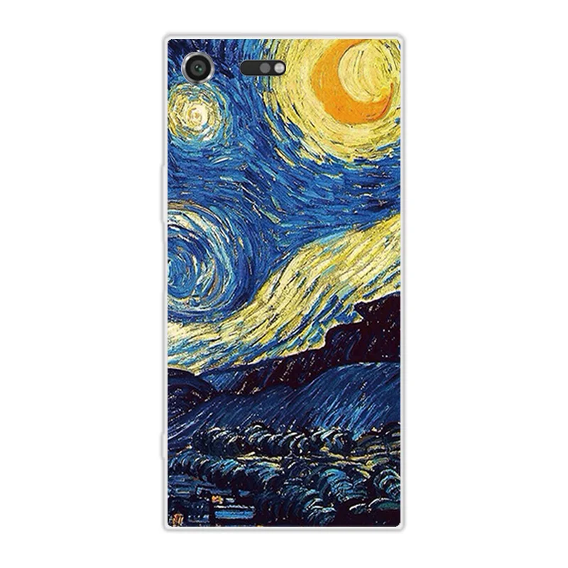 Для Sony Xperia XZ Премиум ТПУ Силиконовые Мягкий Scen Прозрачный чехол для телефона 5 46