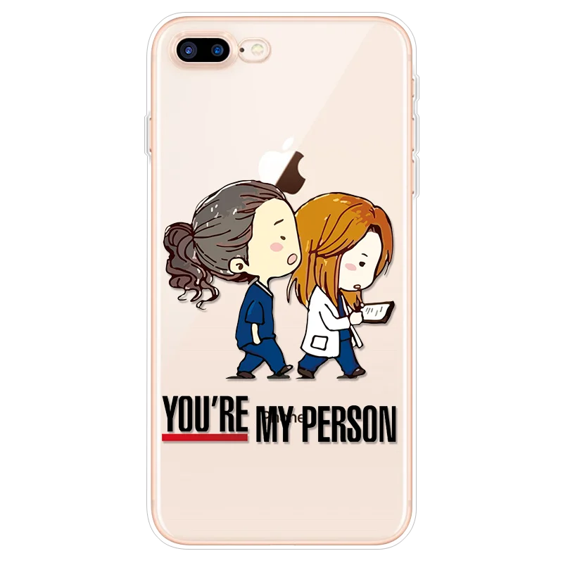 Чехол для телефона Greys Anatomy You're My Person для iPhone 8 Plus Funda для iPhone 6 6S 7 8 Plus для iPhone 11 Pro XS Max XR X TPU чехол