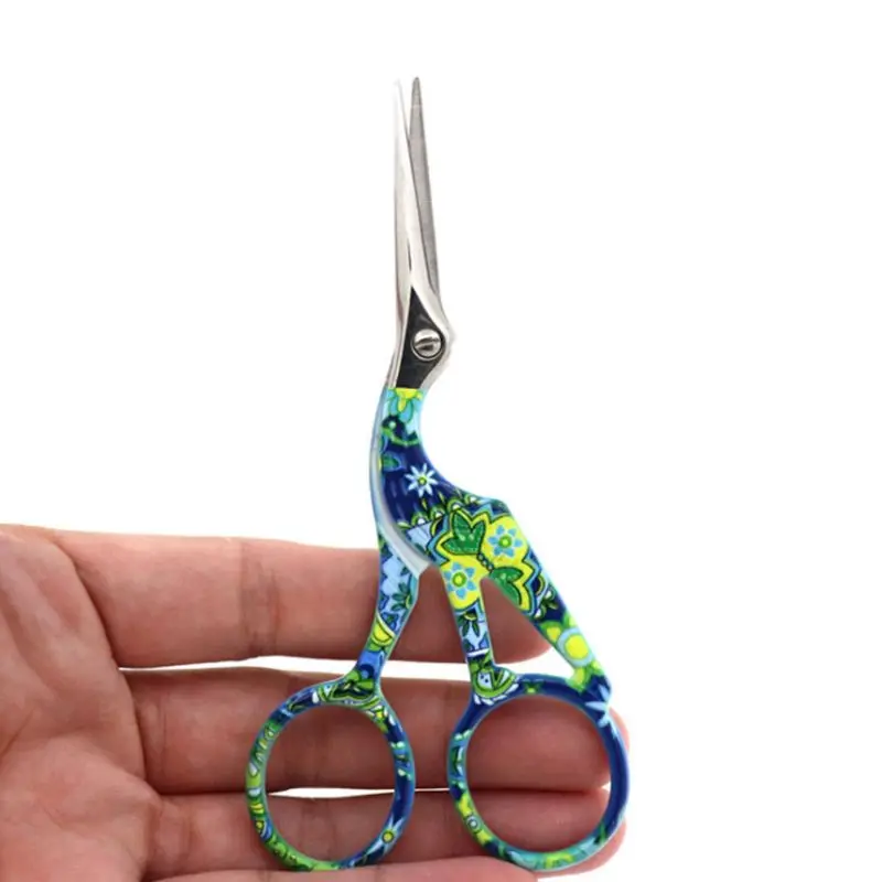 Винтажная форма журавля Ножницы Резак портной вышивка крестиком шитье