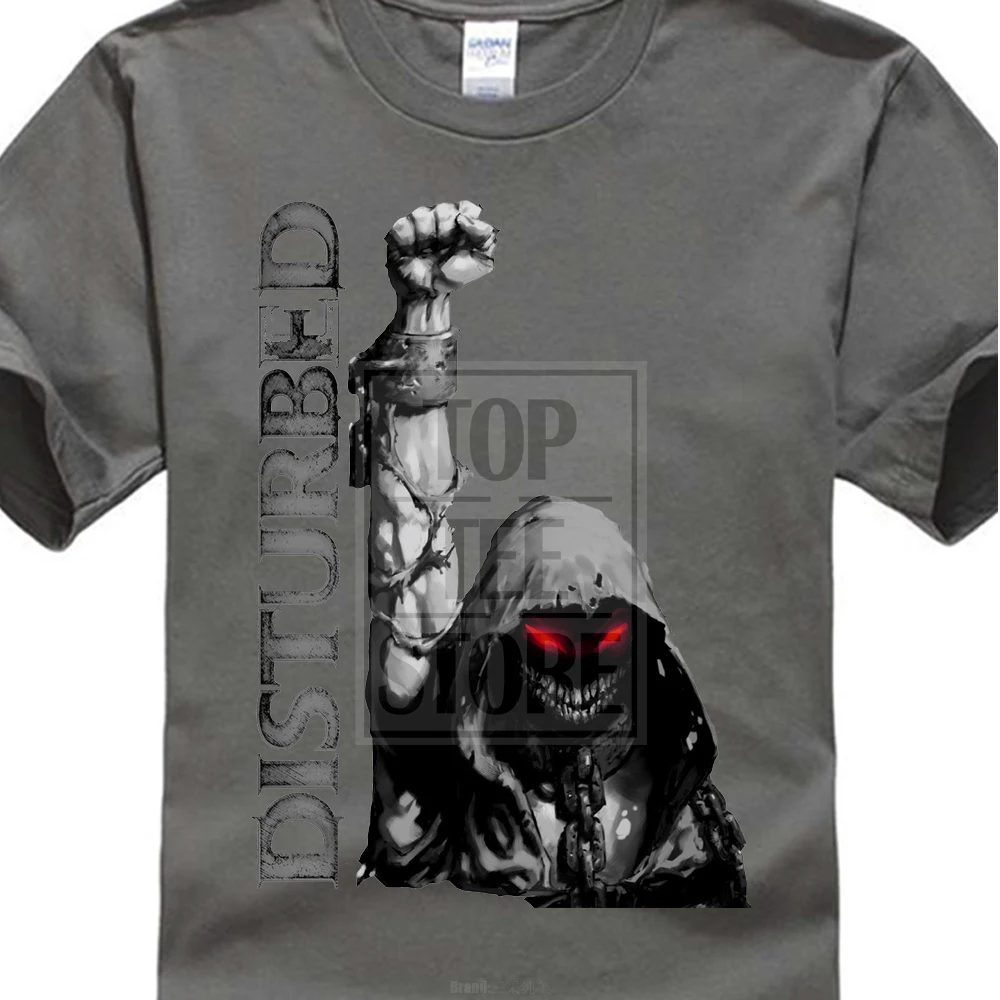 Charcoal Футболка с надписью «Distressed Up Your Fist», размеры s, m, l, Xl, 2Xl, фирменная новинка, Официальная футболка - Цвет: Charcoal