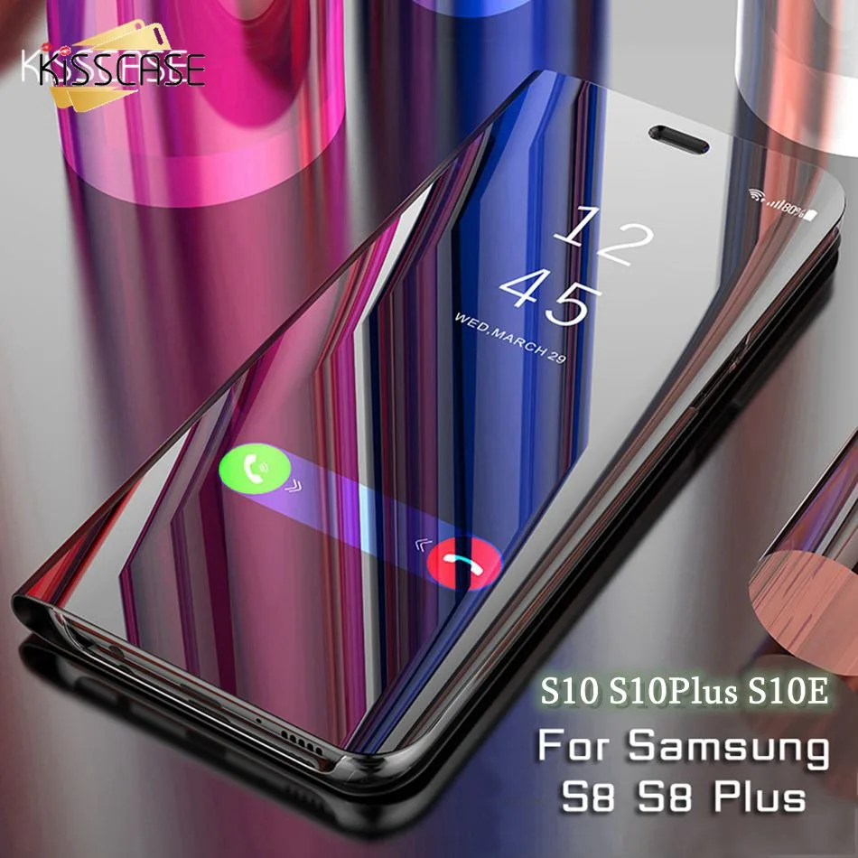 KISSCASE чехол для Samsung новая модель Роскошные зеркальное покрытие вся Встроенная